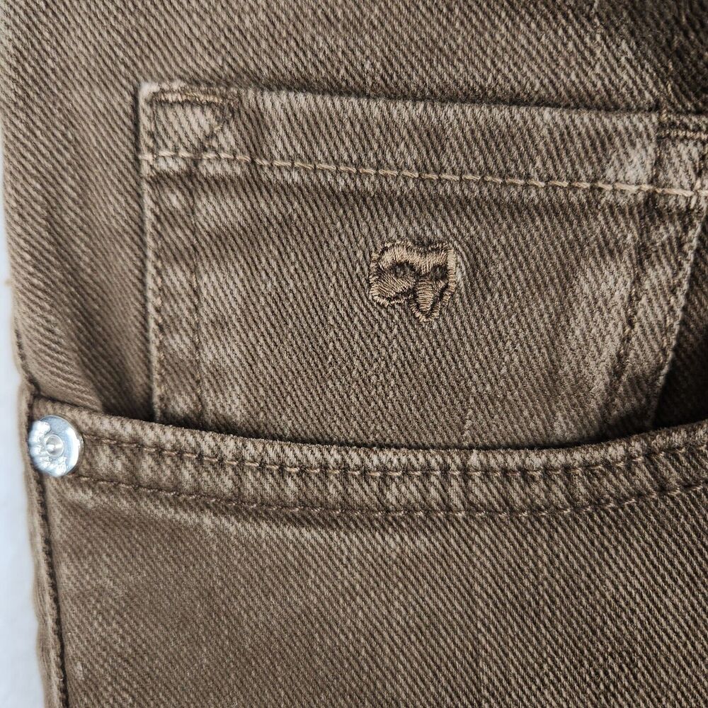 Marco Pescarolo Straight Leg Jeans Mens 56 IT 36x30 Measured Brown 100% Cotton - Picture 15 of 16